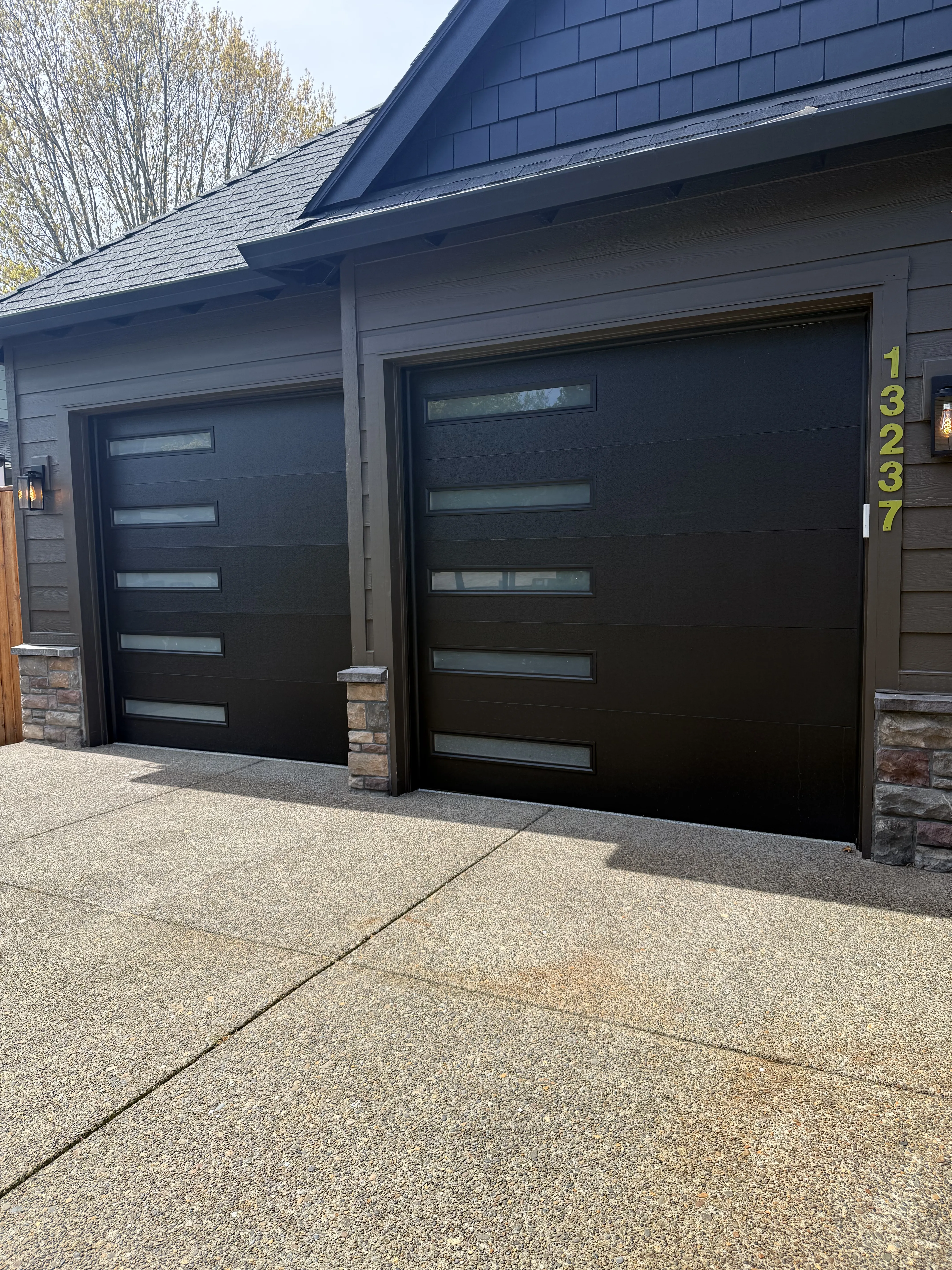 Garage exterior detail